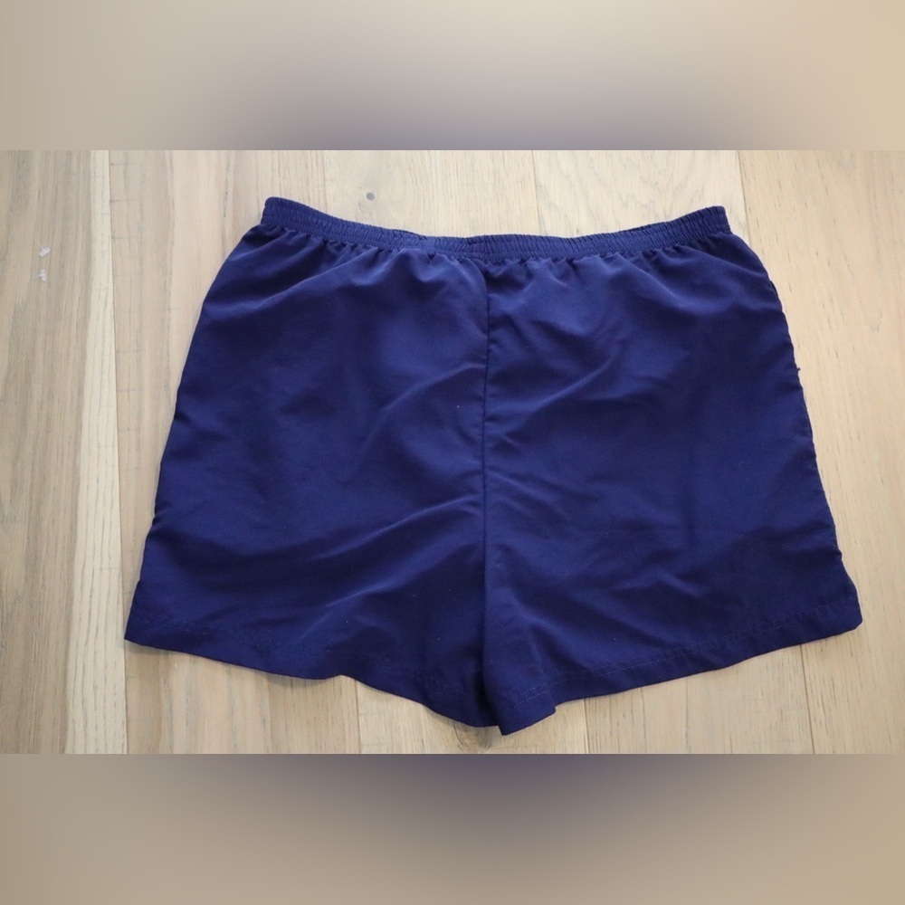 L.L. Bean Navy Supplex Nylon Athletic Shorts - Picture 2 of 4